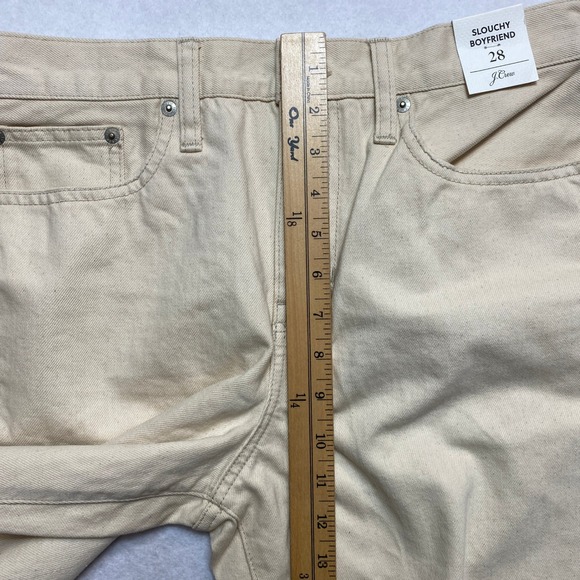 J. Crew Slouchy Boyfriend Jeans Womens Size 28 Natural Cotton Blend NWT $148 - Picture 9 of 11